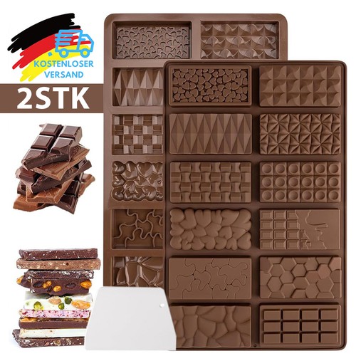 2tlg silikon schokoladenform - silikon,