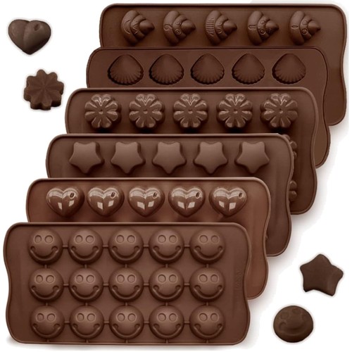 Silikon pralinenformen set 6 - pralinenformen, set,