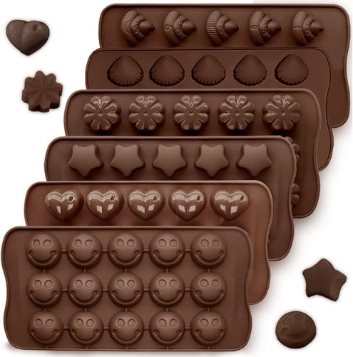 Pralinenformen silikon 6er set - pralinenformen,