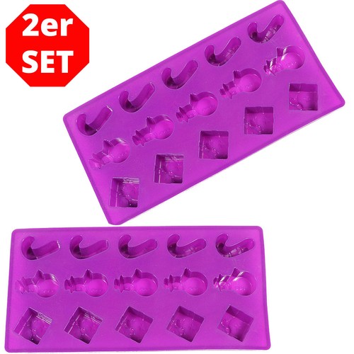 2er set silikon backformen - 2er,