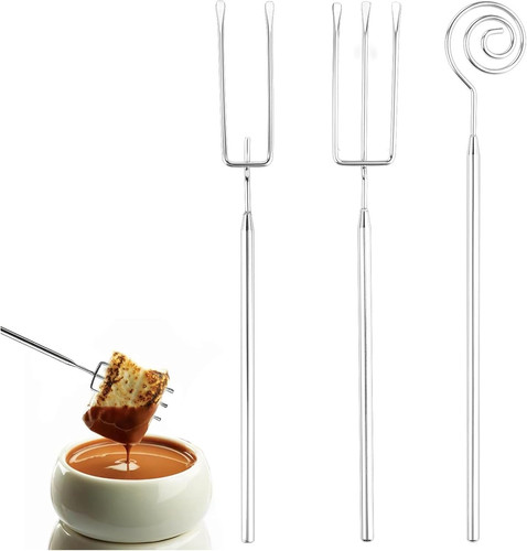 Schokolade pralinengabel set - schokolade, set,3