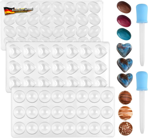 Schokoladenform set - schokoladenform, 3d