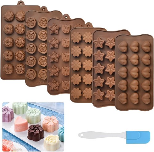 Silikon schokoladenform set - set, 3d