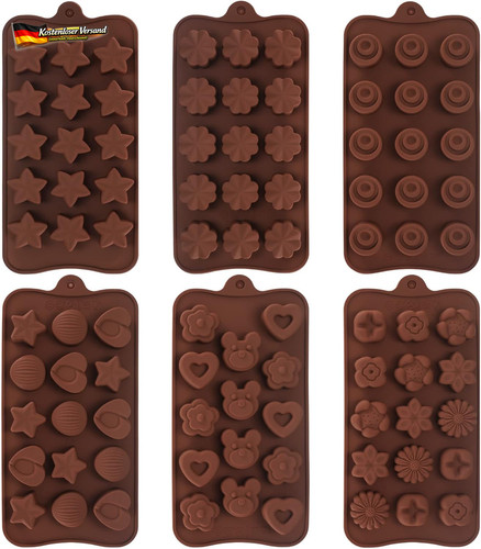6er silikon pralinenformen set - 6er,