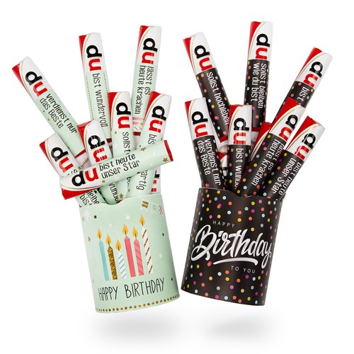 Aufkleber set happy birthday - happy,